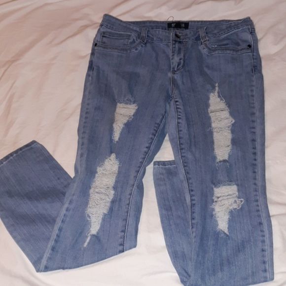 Forever 21 Premium‎ Denim Destroyed Jeans 29 - Picture 1 of 6